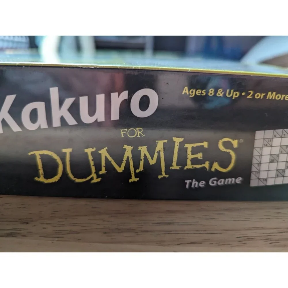 University Games 01506 Kakuro for Dummies The Game‎ 40 puzzles Sealed Game Night